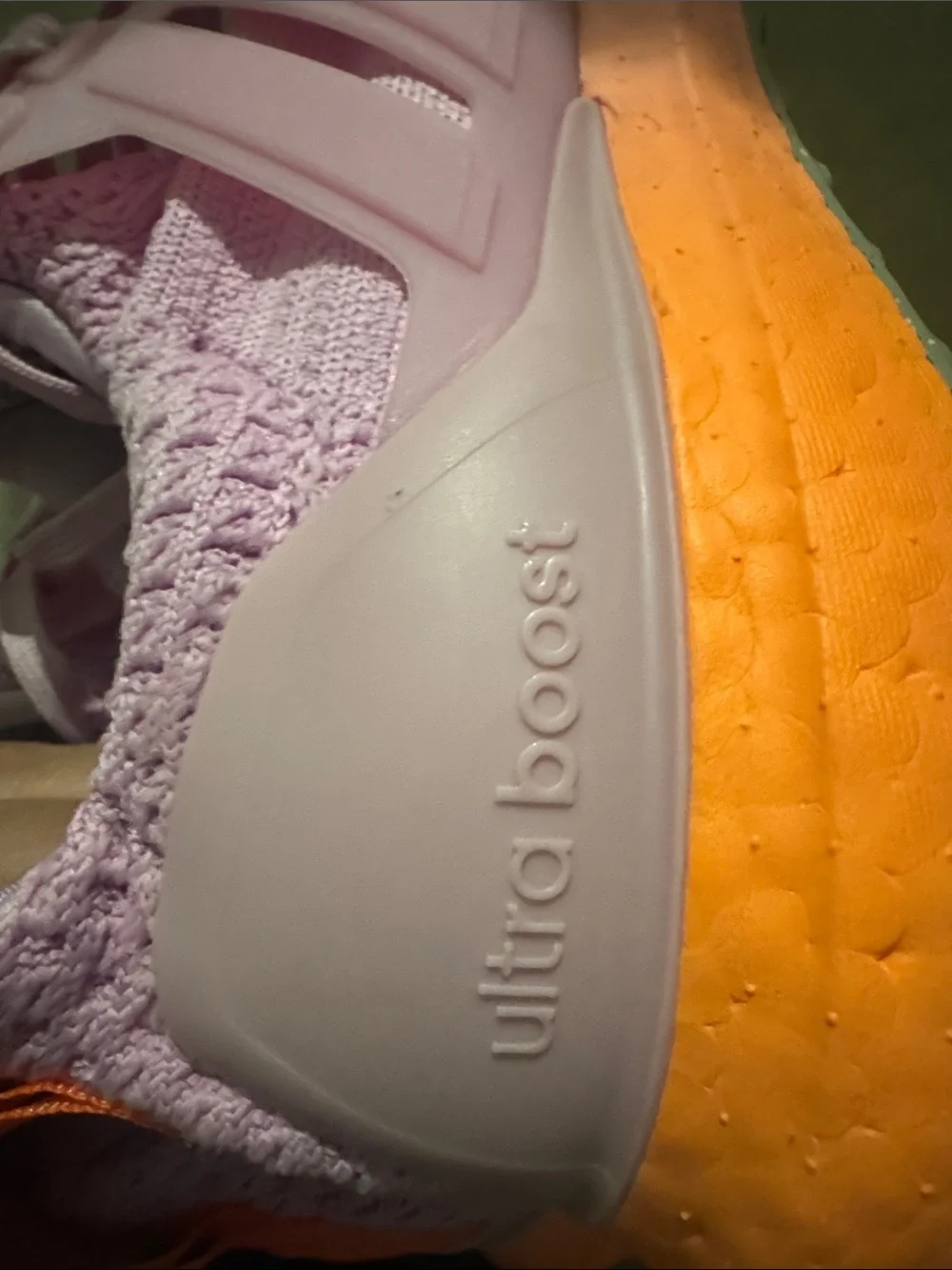 adidas Kids Pink and Orange Knit Sneakers